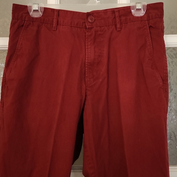 Lacoste « Twill » / Burgundy Classic Fit Pants - Picture 3 of 10